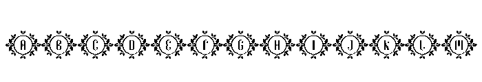 Wreath Snow Font UPPERCASE