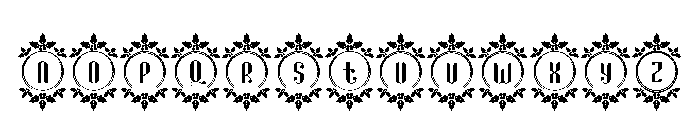 Wreath Snow Font LOWERCASE