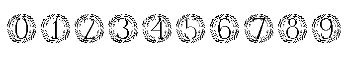 Wreathaura Monogram Font OTHER CHARS