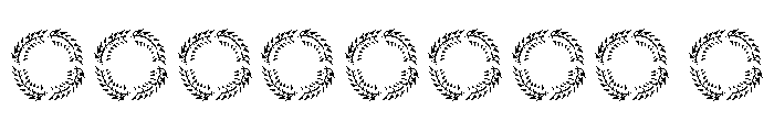 Wreathaura Monogram Font OTHER CHARS