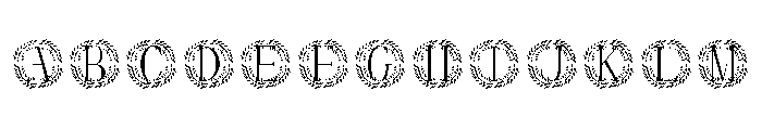 Wreathaura Monogram Font UPPERCASE