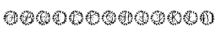 Wreathling Monogram Font UPPERCASE