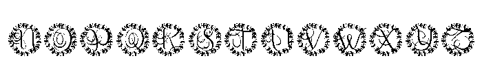 Wreathling Monogram Font LOWERCASE