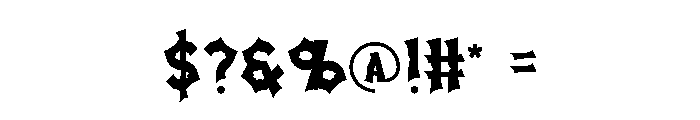 Wretsler Font OTHER CHARS