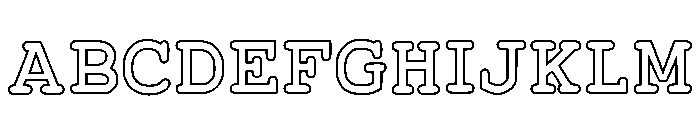 Wright Outline Regular FONT