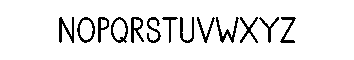Writable Font UPPERCASE