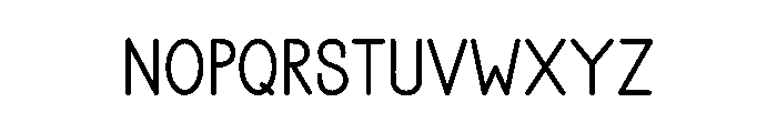 Writable Font LOWERCASE