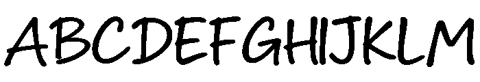 WriteMood Font UPPERCASE