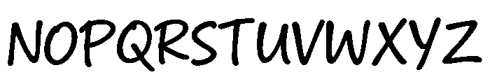 WriteMood Font UPPERCASE