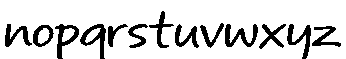 WriteMood Font LOWERCASE