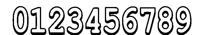 Writer Outline Regular Font OTHER CHARS