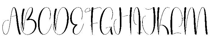 Writing Birthday Font UPPERCASE