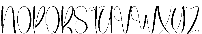 Writing Birthday Font UPPERCASE