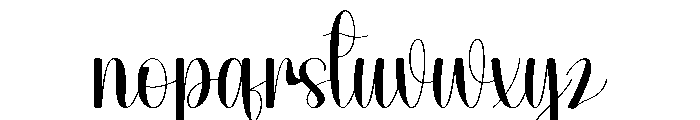 Writing Birthday Font LOWERCASE