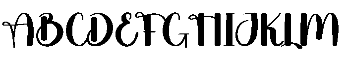 Writing Christmas Font UPPERCASE