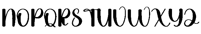 Writing Christmas Font UPPERCASE