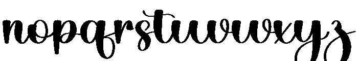 Writing Christmas Font LOWERCASE
