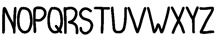 Writing Comics Regular Font UPPERCASE
