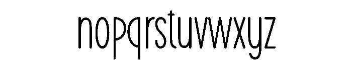 Writing Cream Regular Font LOWERCASE