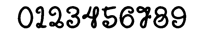 Writing Curvy Font OTHER CHARS