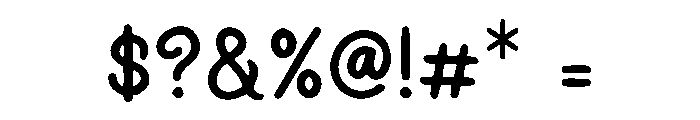 Writing Curvy Font OTHER CHARS