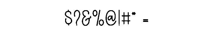 Writing Letters Font OTHER CHARS