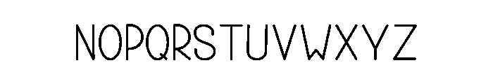 Writing Letters Font LOWERCASE