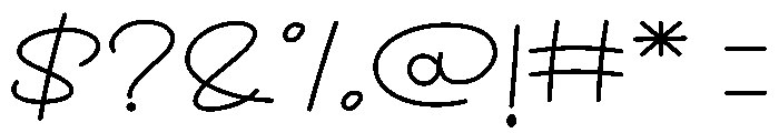 Writing Maddison Font OTHER CHARS