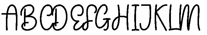 Writing Maddison Font UPPERCASE