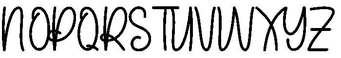 Writing Maddison Font UPPERCASE
