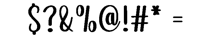 Writing Monogram Font OTHER CHARS