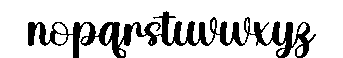 Writing Monogram Font LOWERCASE