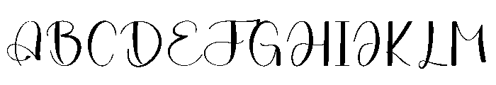 Writing Nightday Font UPPERCASE