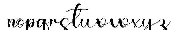 Writing Nightday Font LOWERCASE