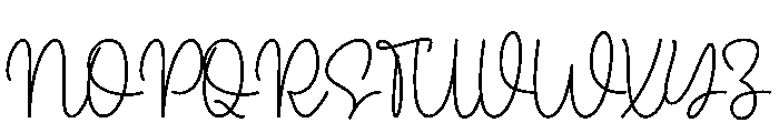 Writing Notebook Font UPPERCASE