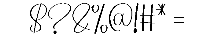 Writing Paper Font OTHER CHARS
