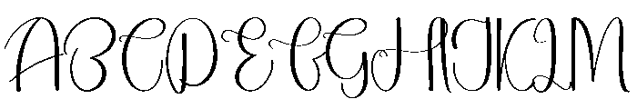 Writing Paper Font UPPERCASE