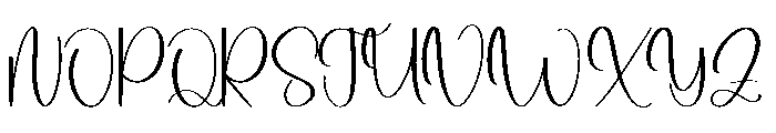 Writing Paper Font UPPERCASE