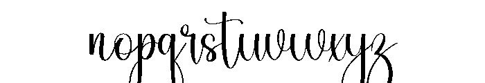 Writing Paper Font LOWERCASE