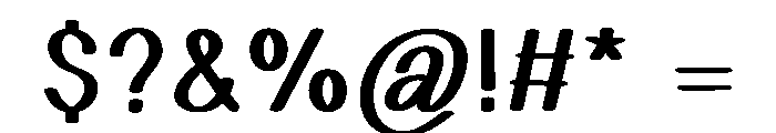 Writing Planner Font OTHER CHARS