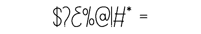 Writing Planning Regular Font OTHER CHARS