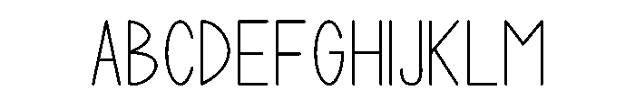 Writing Planning Regular Font UPPERCASE