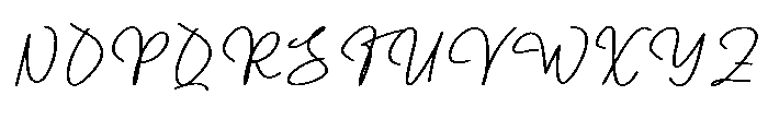 Writing Saturday Font UPPERCASE
