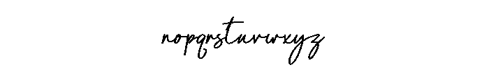 Writing Saturday Font LOWERCASE