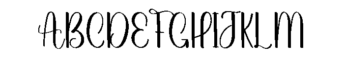 Writing Stylish Font UPPERCASE
