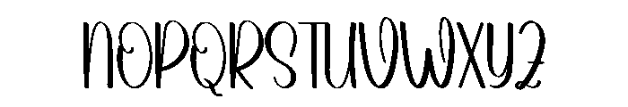 Writing Stylish Font UPPERCASE