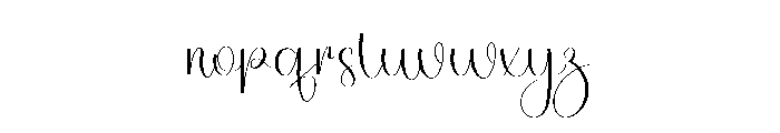 Writing Wedding Font LOWERCASE