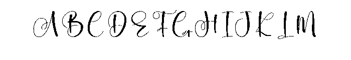 Writing1 Font UPPERCASE