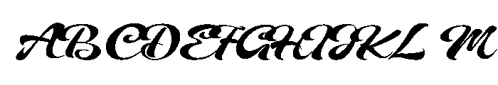 Written Capture Regular Font UPPERCASE