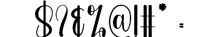 Written Signature Font OTHER CHARS